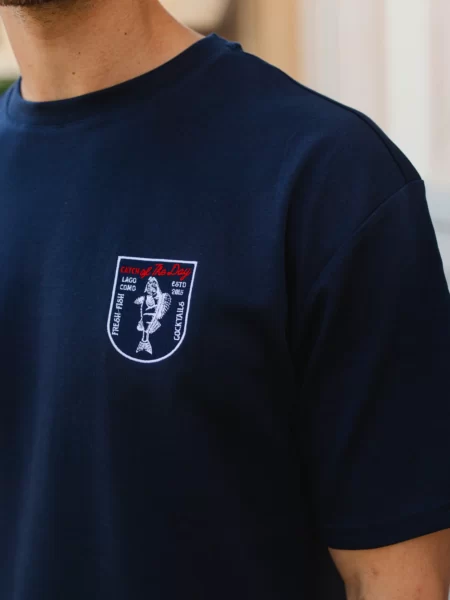 Navy Fish Oversized T-shirt