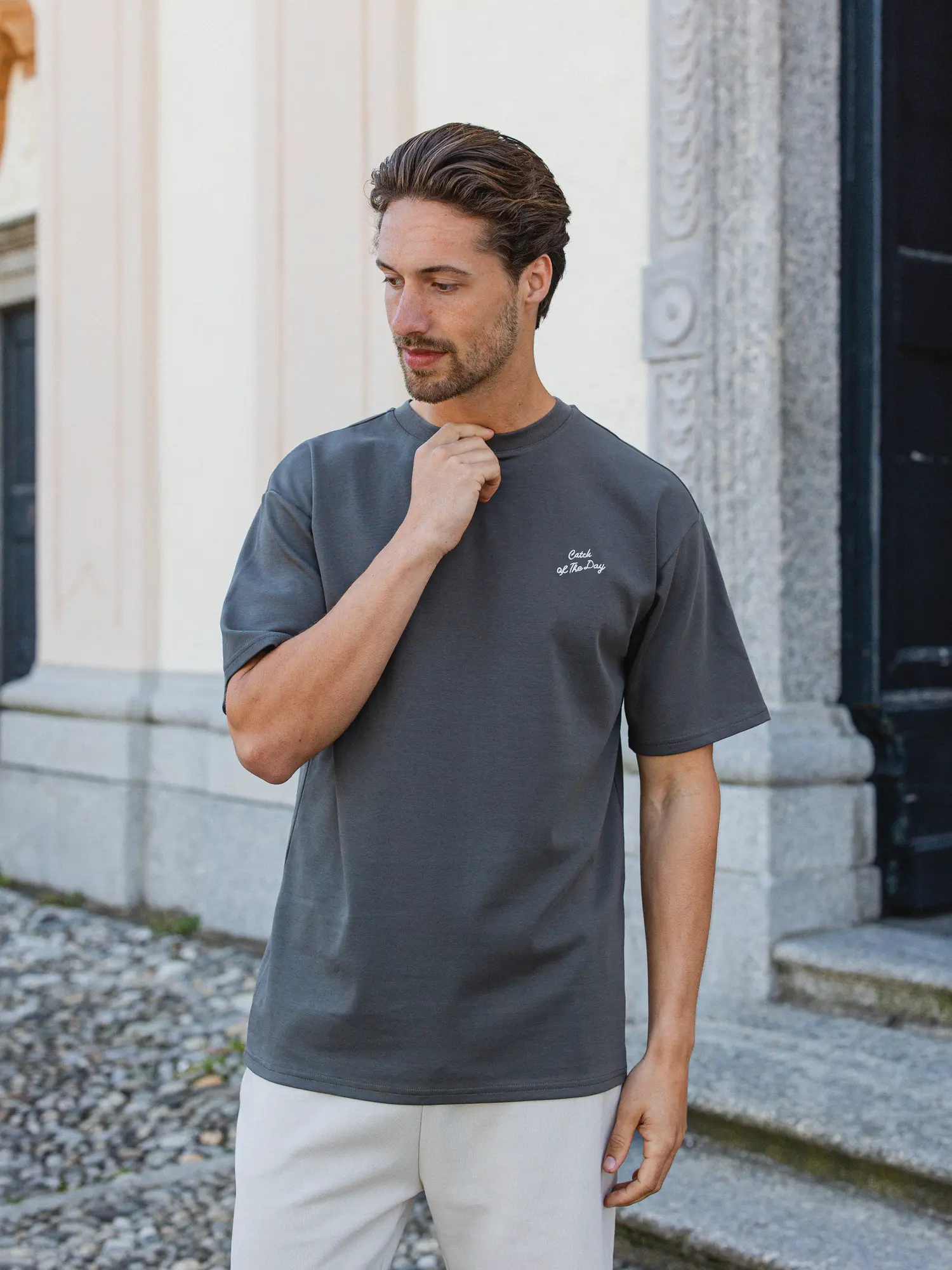 Off Black Mermaid Oversized T-shirt 1608 WEAR