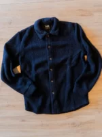 Navy Teddy Overshirt