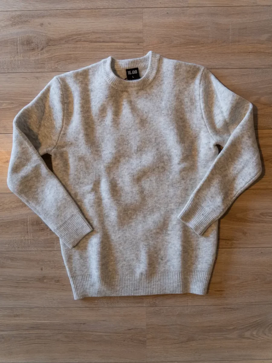 Light Grey Texture Sweater
