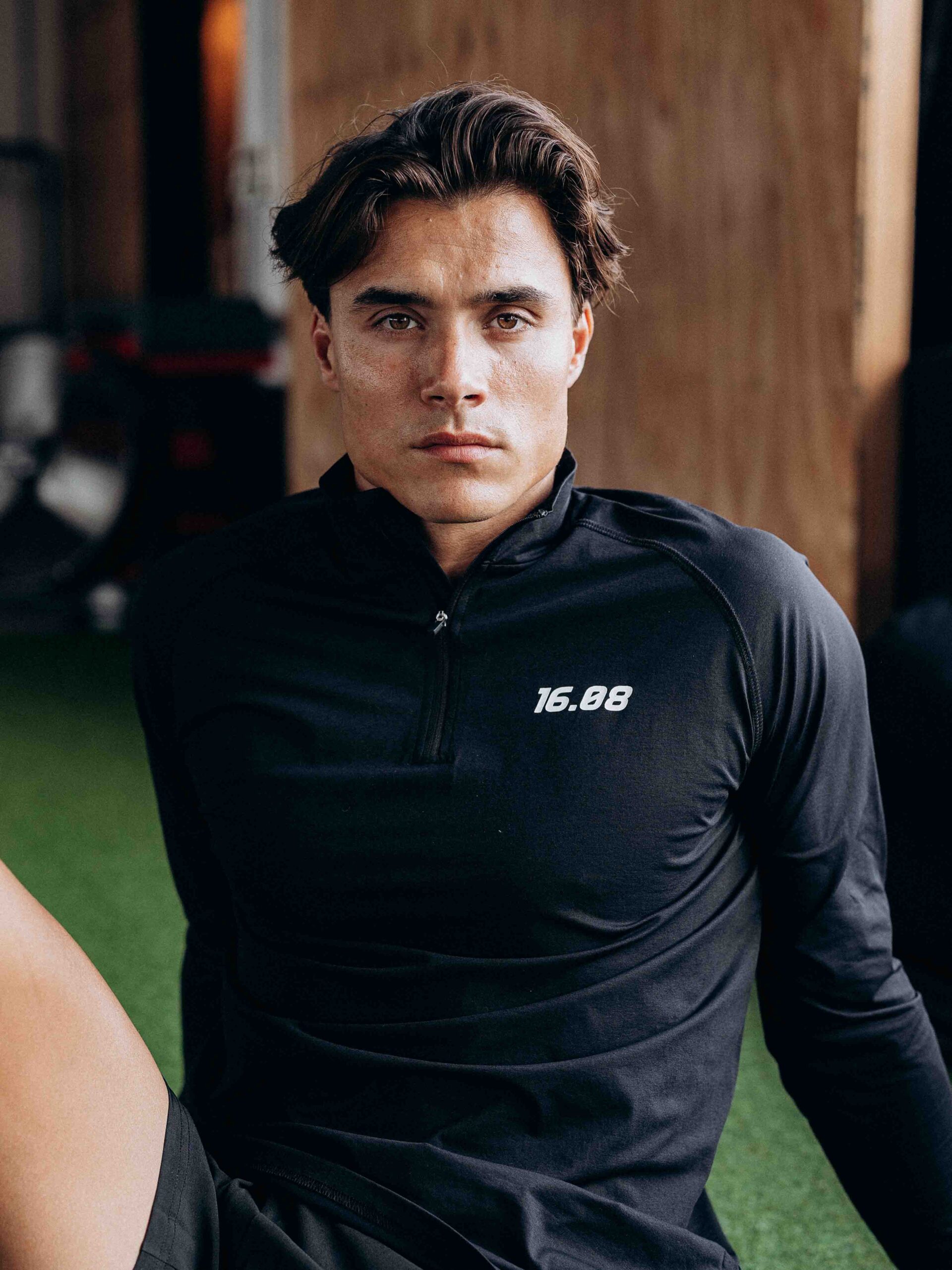 Black Sport Half Zip Longsleeve 1608 WEAR
