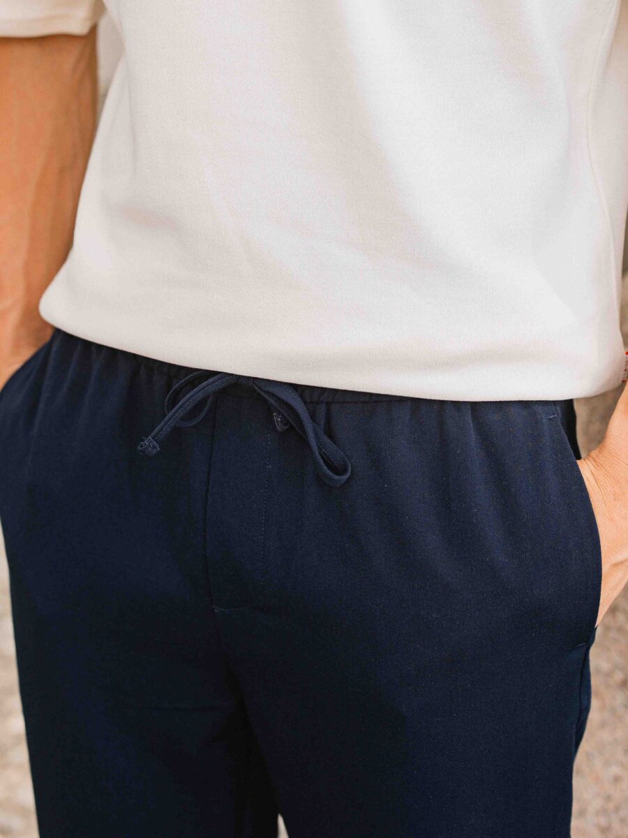 Navy Casual Pantalon