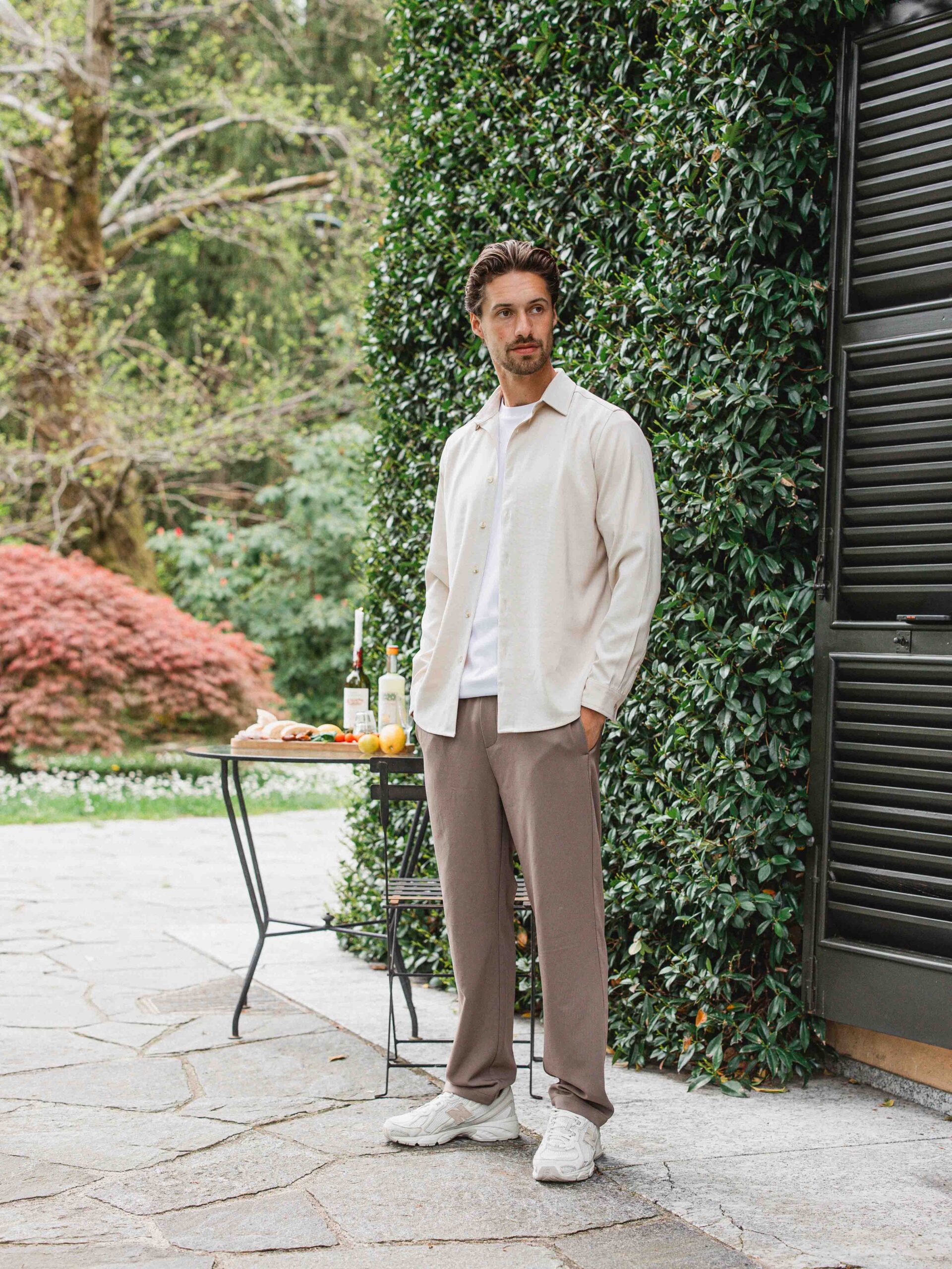 Beige Business Button Up Shirt 1608 WEAR