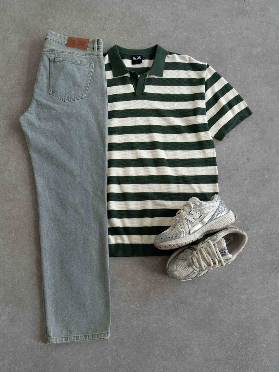 Green Stripe Outfit 1608 WEAR