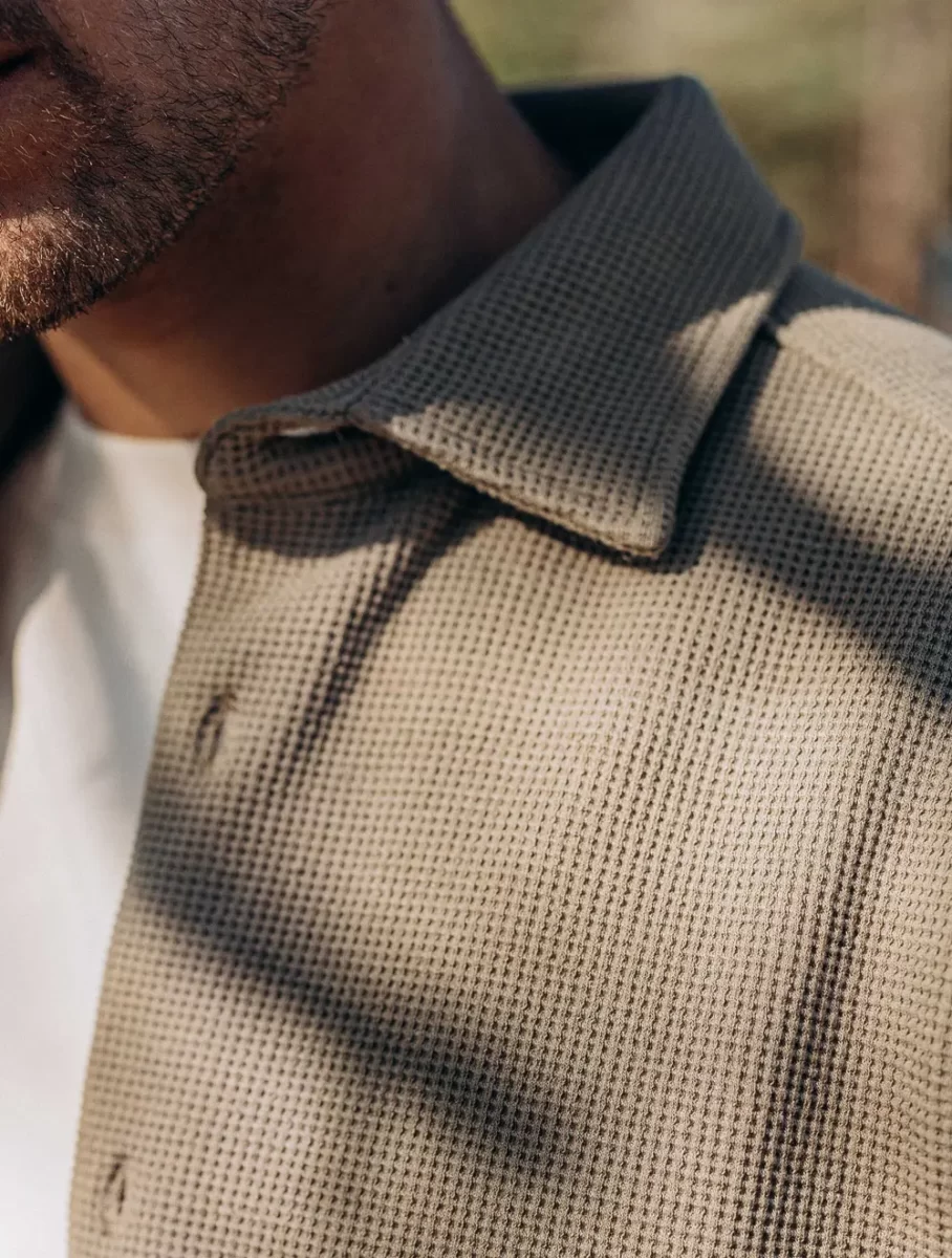 Green Waffle Overshirt