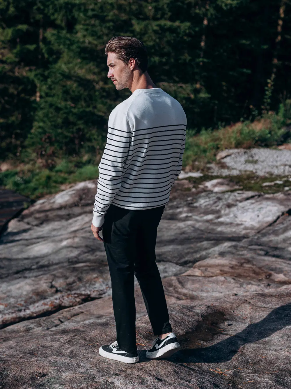 White Stripe Pullover 1608 WEAR