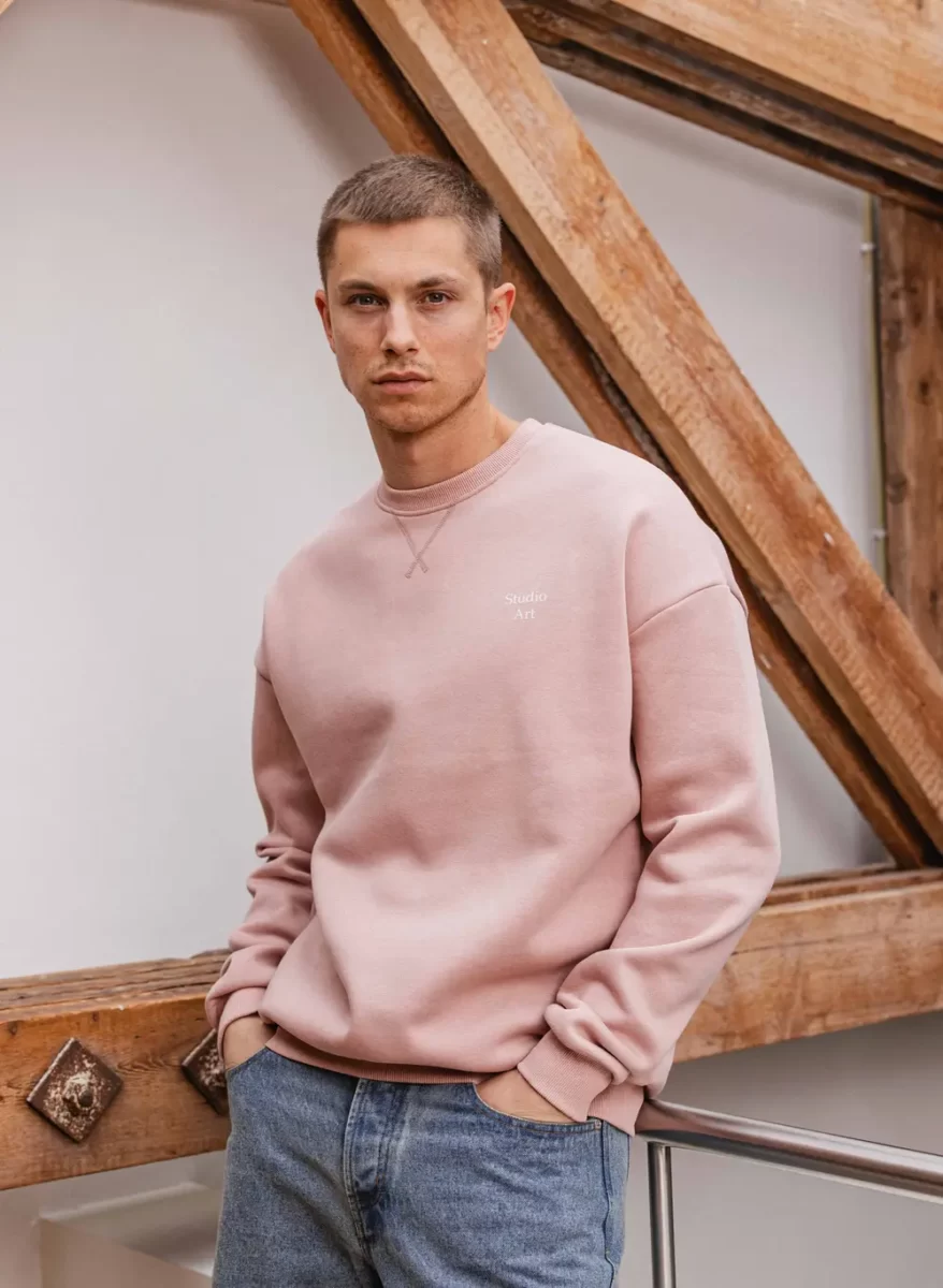 Pink Studio Art Sweater