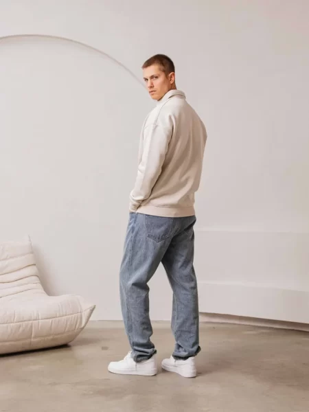 Taupe Polo Sweater