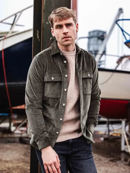 Green Corduroy Overshirt