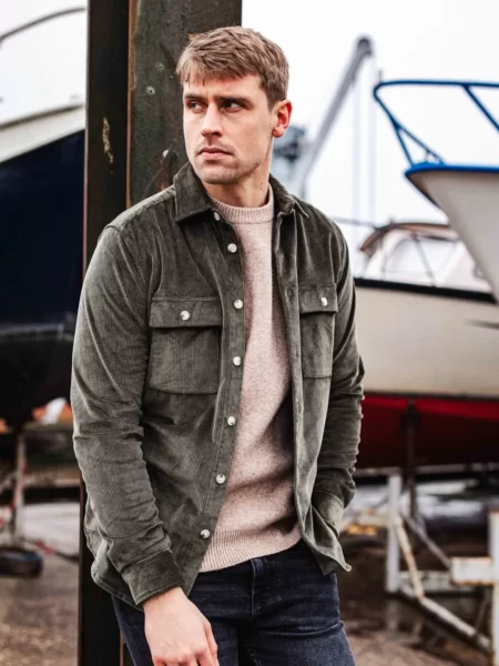 Green Corduroy Overshirt
