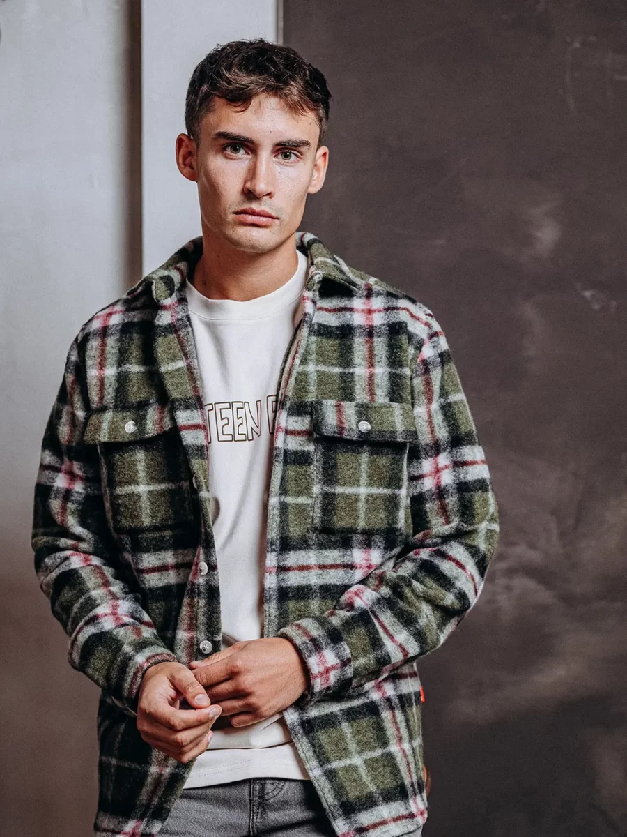 Green Check Overshirt