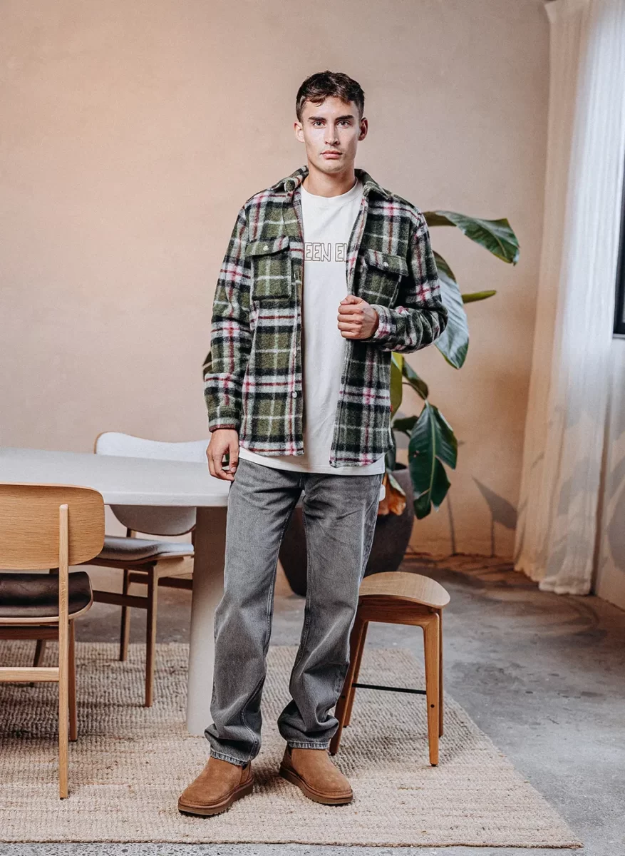 Green Check Overshirt