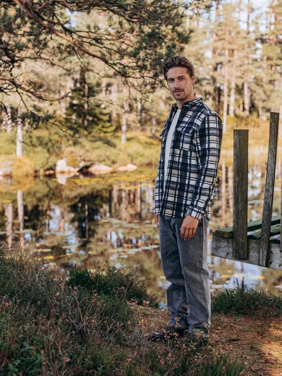 Black Check Overshirt