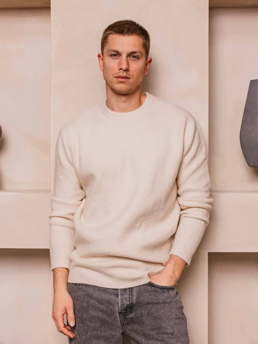 Beige Texture Sweater