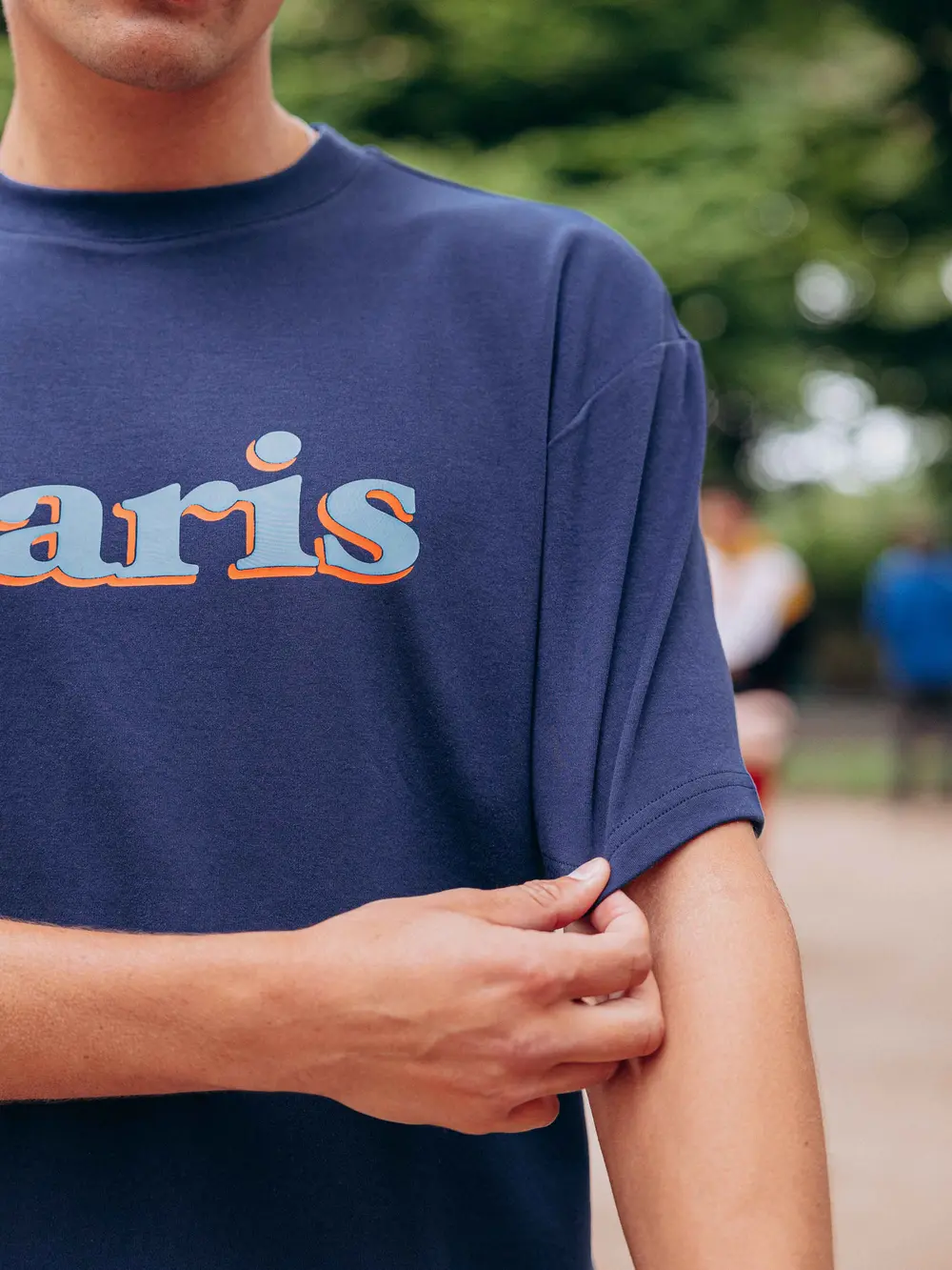 Navy Paris Oversized T-shirt 1608 WEAR