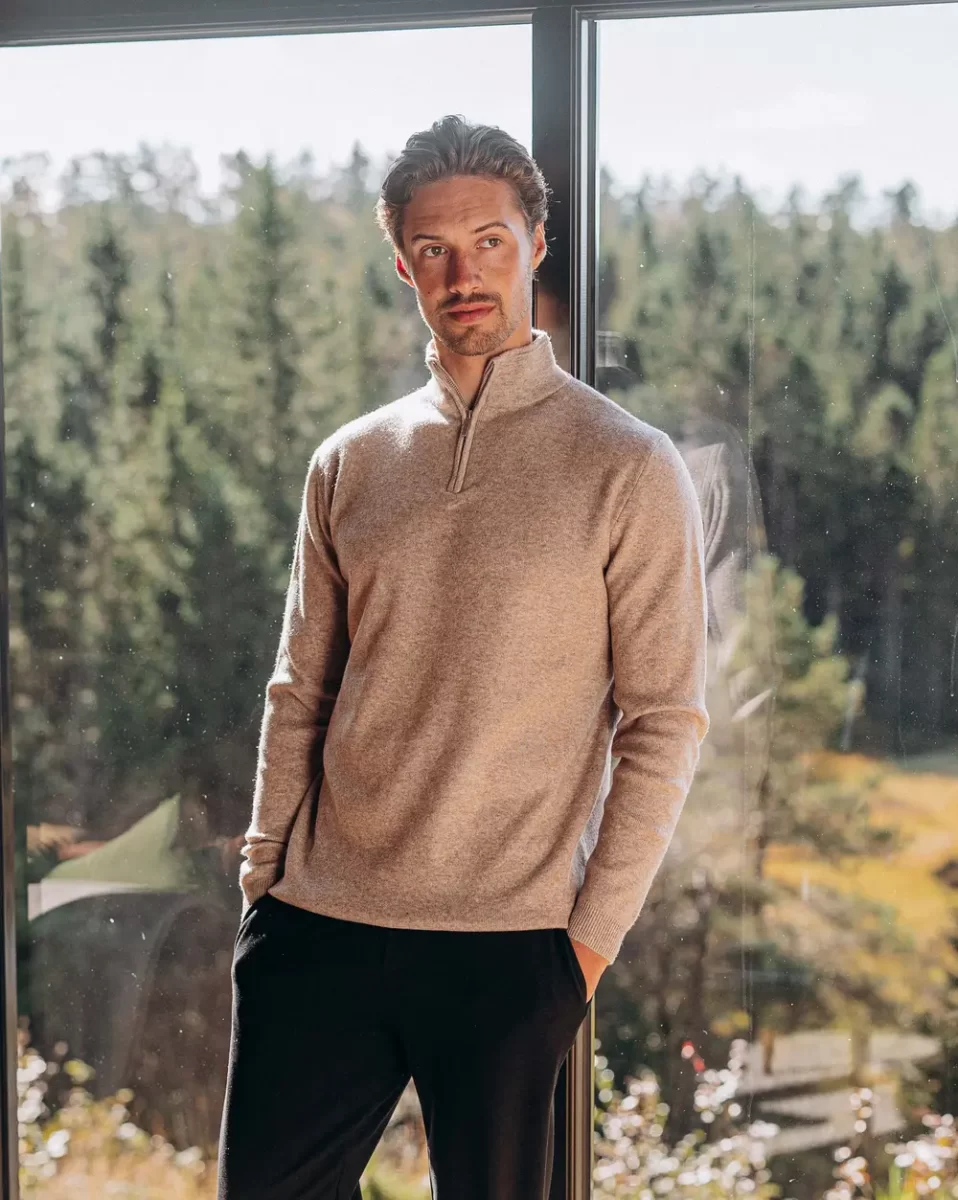 Brown Business Halfzip