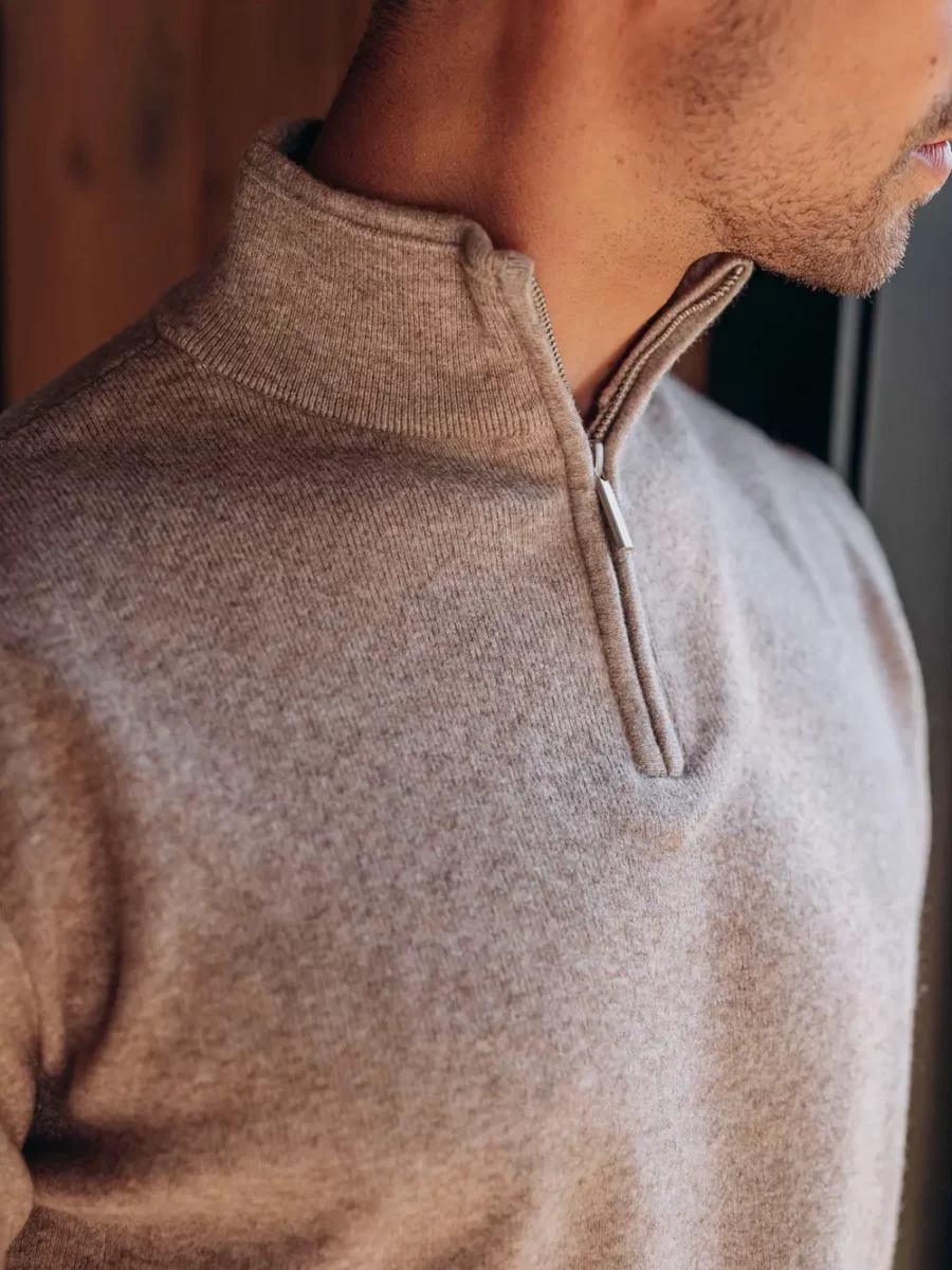 Brown Business Halfzip