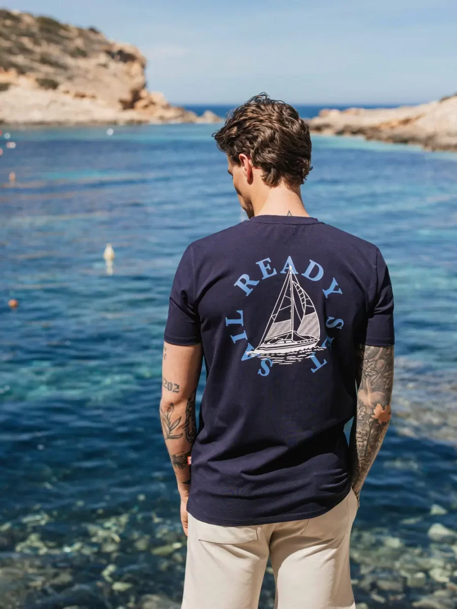 Navy Slimfit Sail T-shirt