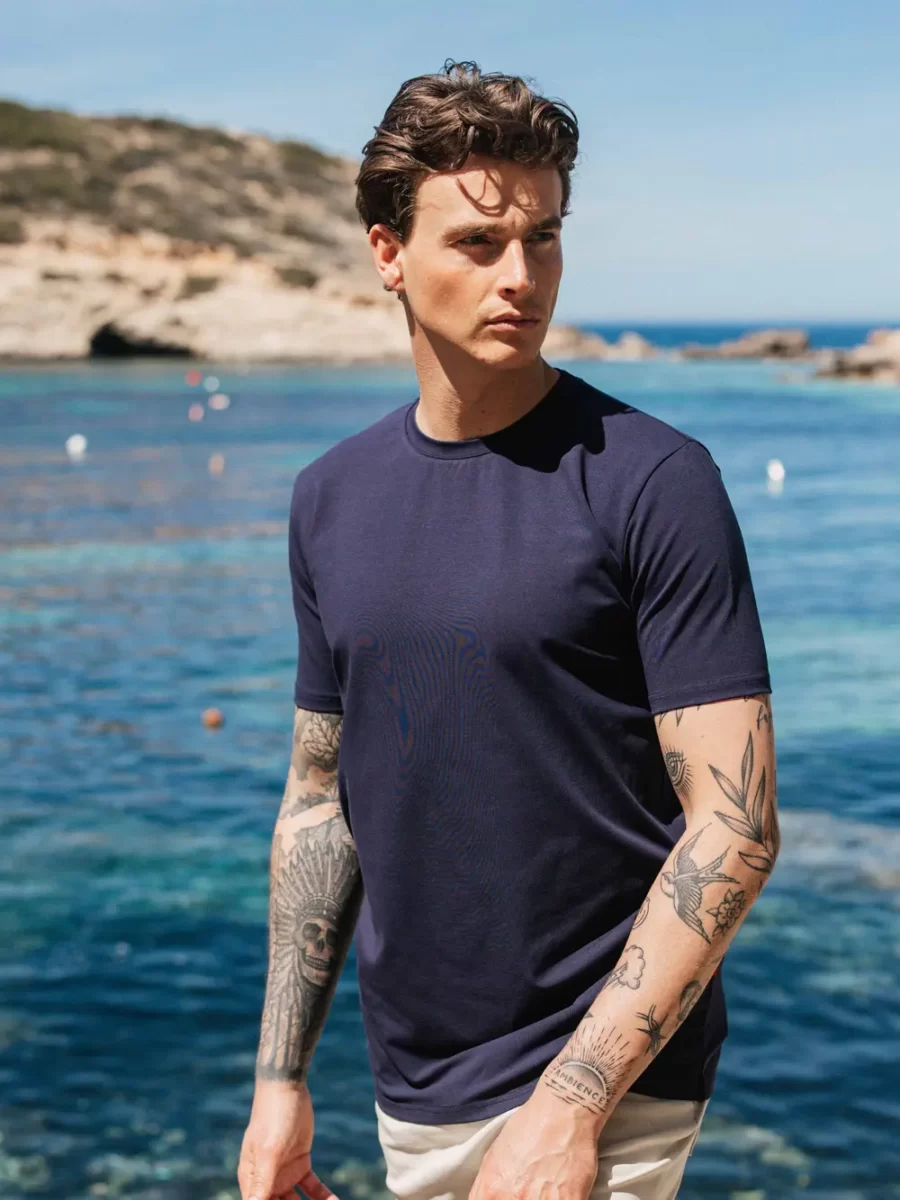 Navy Slimfit Sail T-shirt