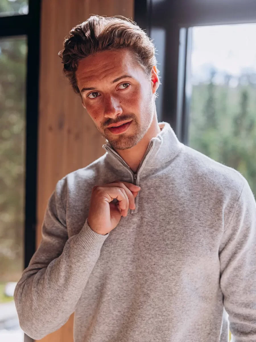Grey Business Halfzip
