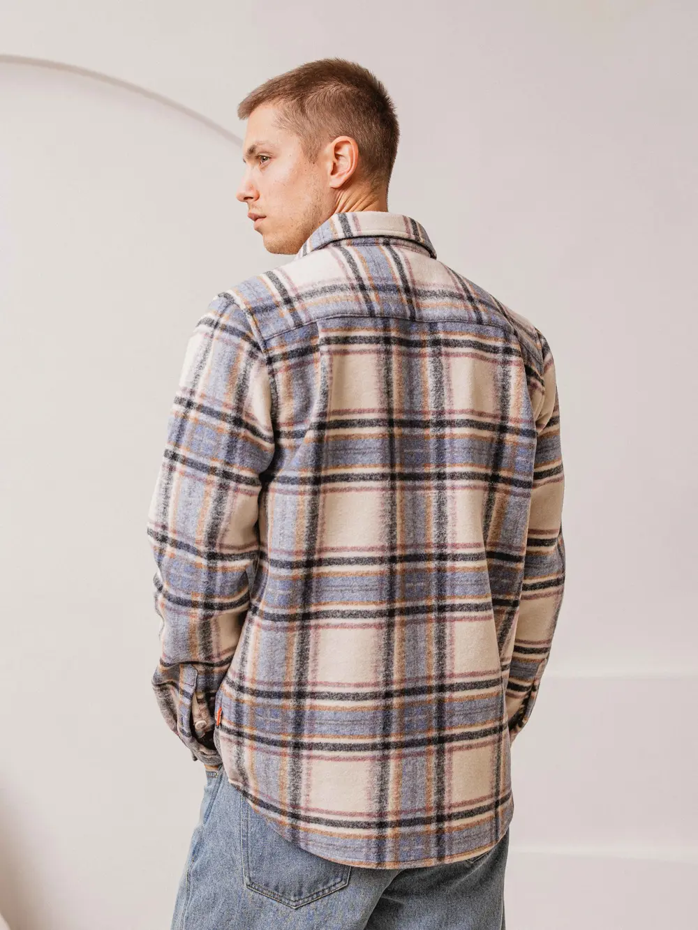 Blue Check Overshirt 1608 WEAR