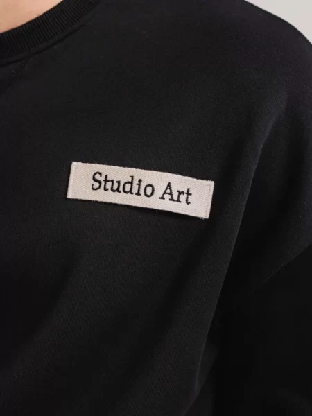 Black Studio Art Label Sweater