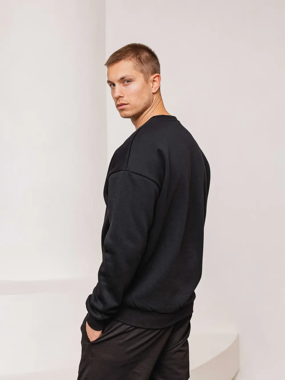 Black Studio Art Label Sweater 1608 WEAR