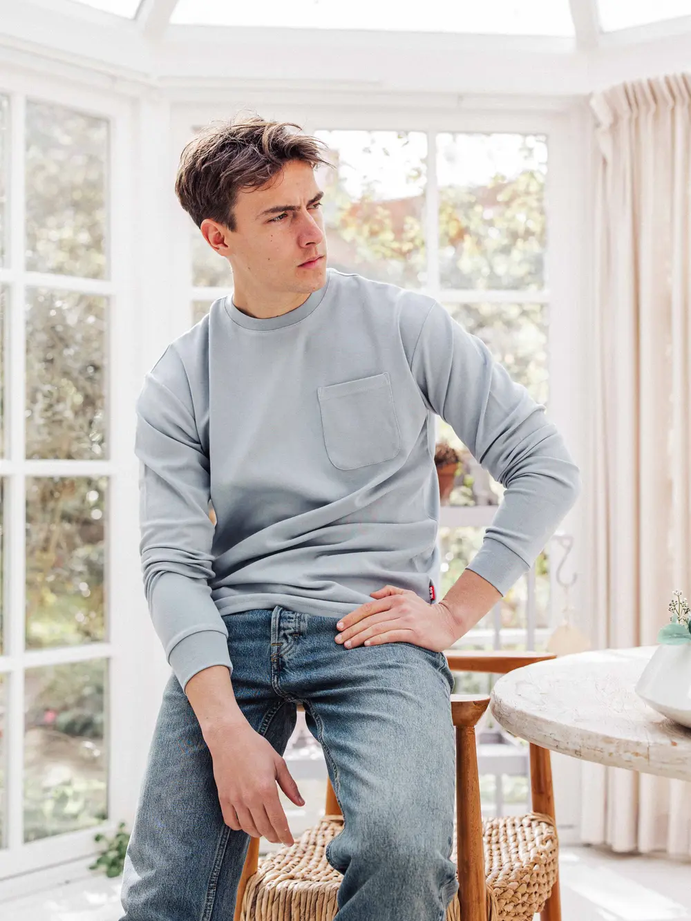 Blue Pocket Longsleeve 1608 WEAR