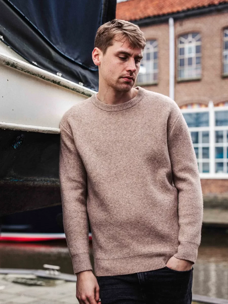 Brown Texture Sweater