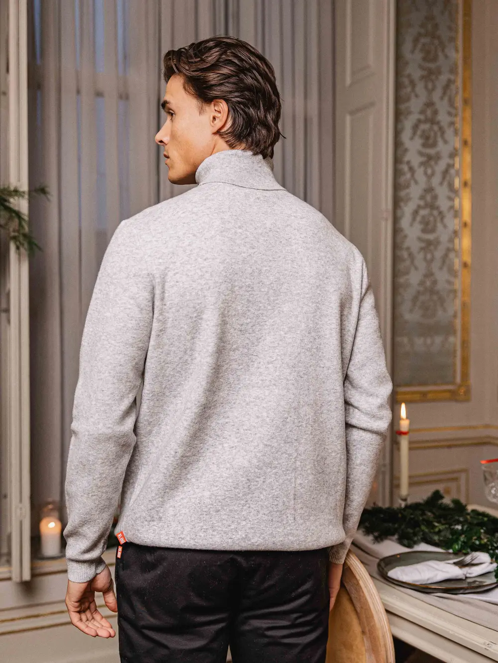 Grey Knit Turtleneck 1608 WEAR