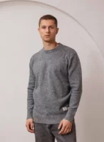 Grey Studio Art Label Texture Sweater