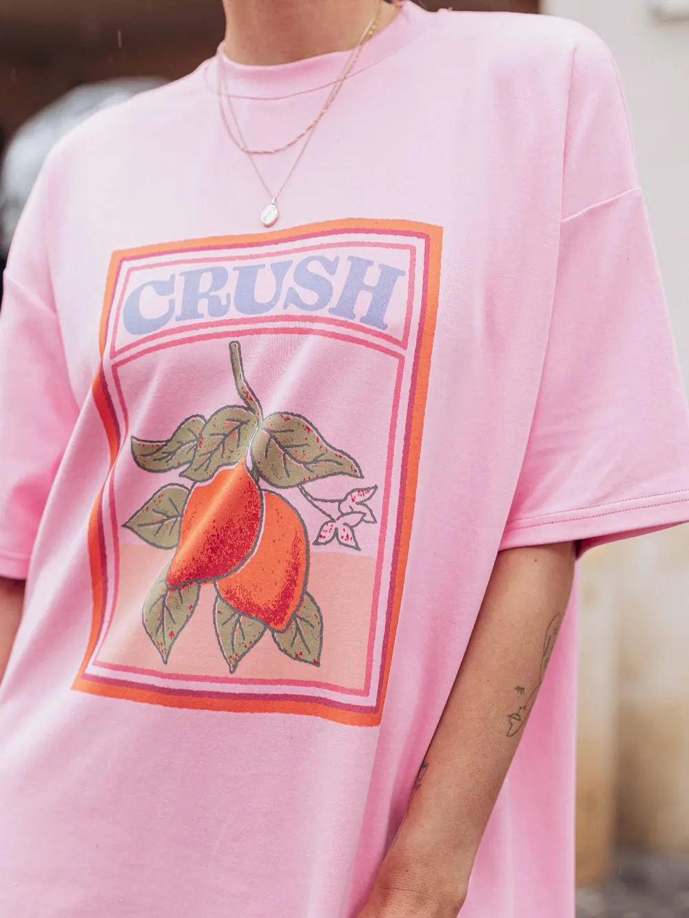 Pink Crush T-shirt Dress 1608 WEAR