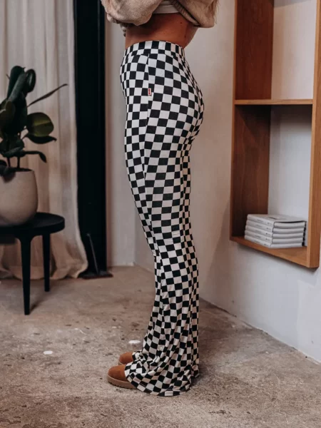 White/ Black Flared