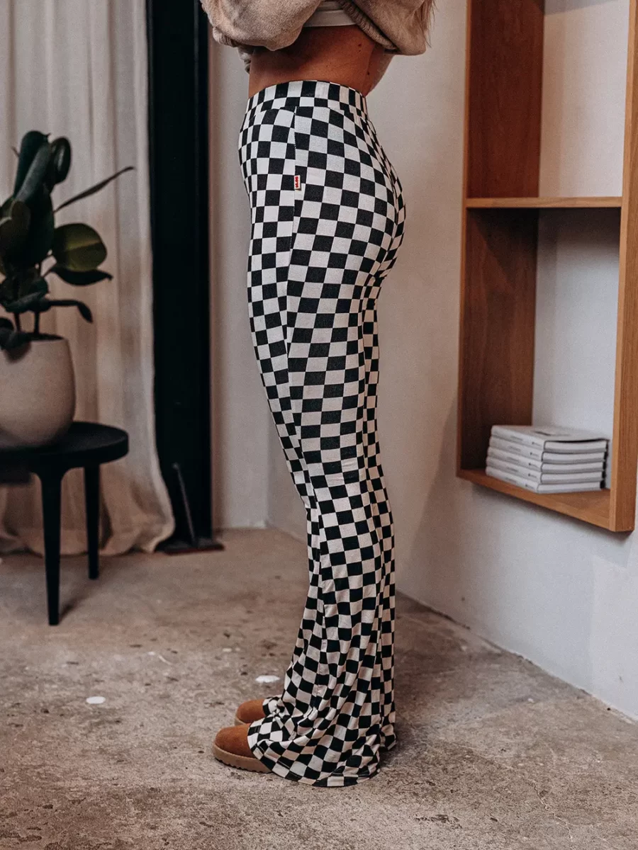 White/ Black Flared