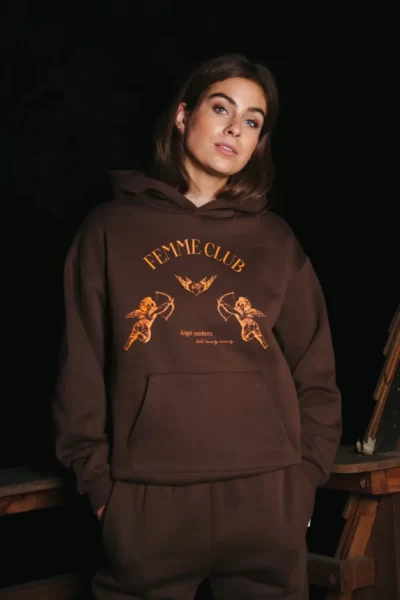 Brown Angel Hoodie