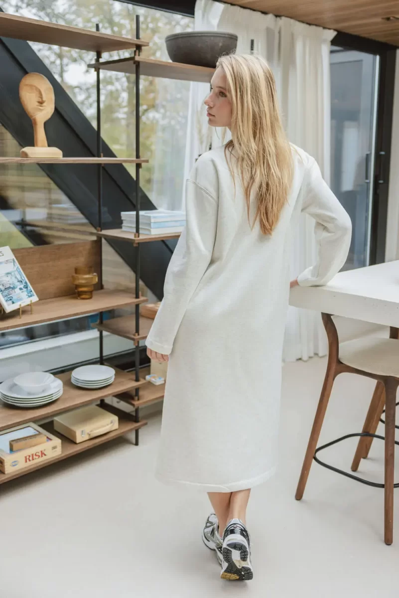 Grey Long Sweater Dress