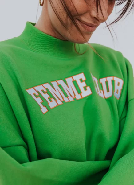 Green Femme Club Sweater