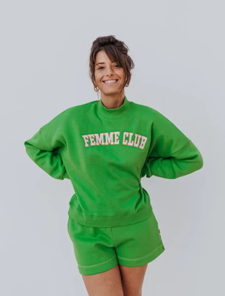 Green Femme Club Sweater