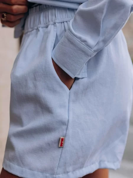 Blue Bonjour Short