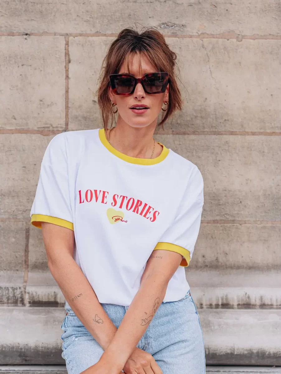 Love Stories Cropped Tee