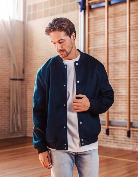 Navy Baseball Jacket