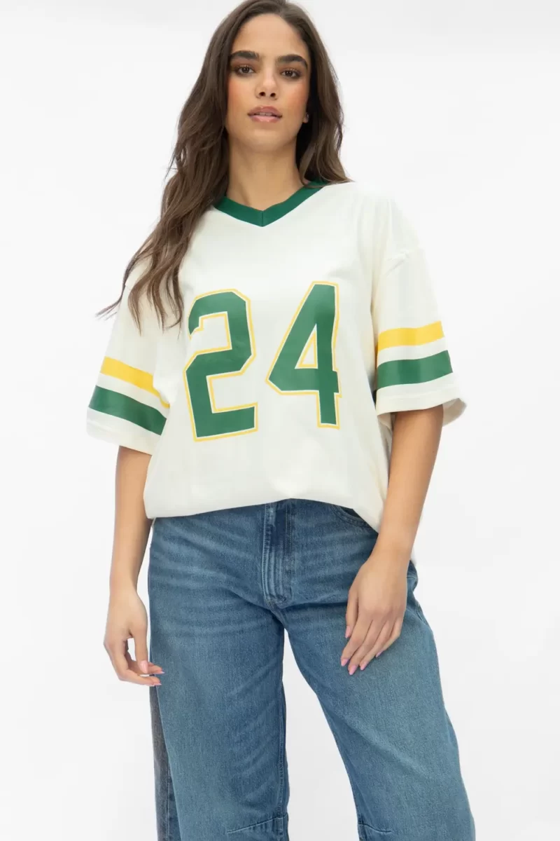 Creme/Green 24 T-shirt