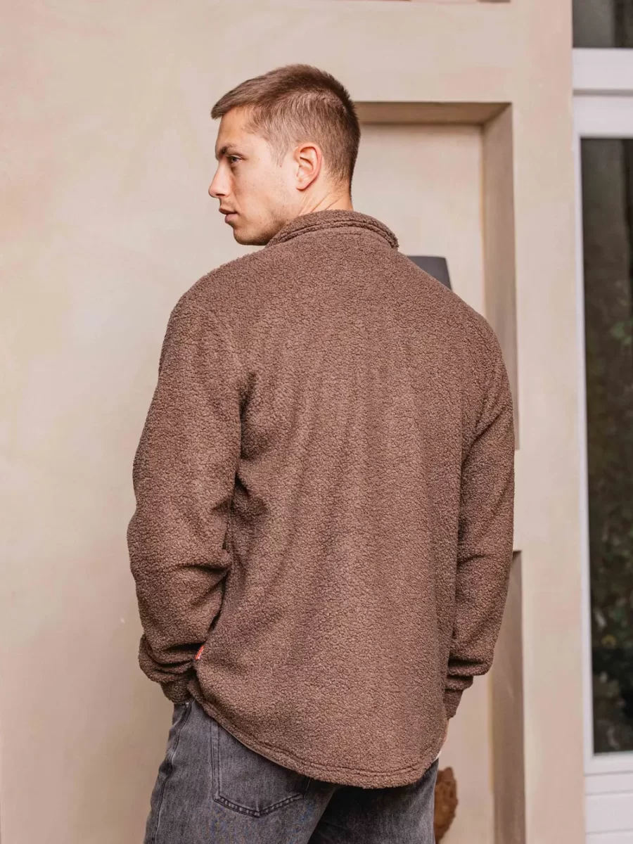 Brown Teddy Overshirt