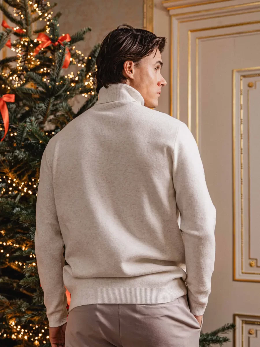 Off White Knit Turtleneck