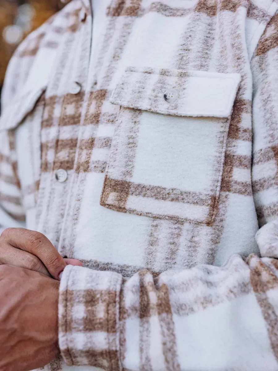 Off White Check Overshirt