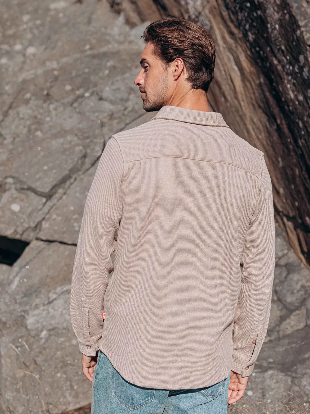 Brown Waffle Overshirt 1608 WEAR