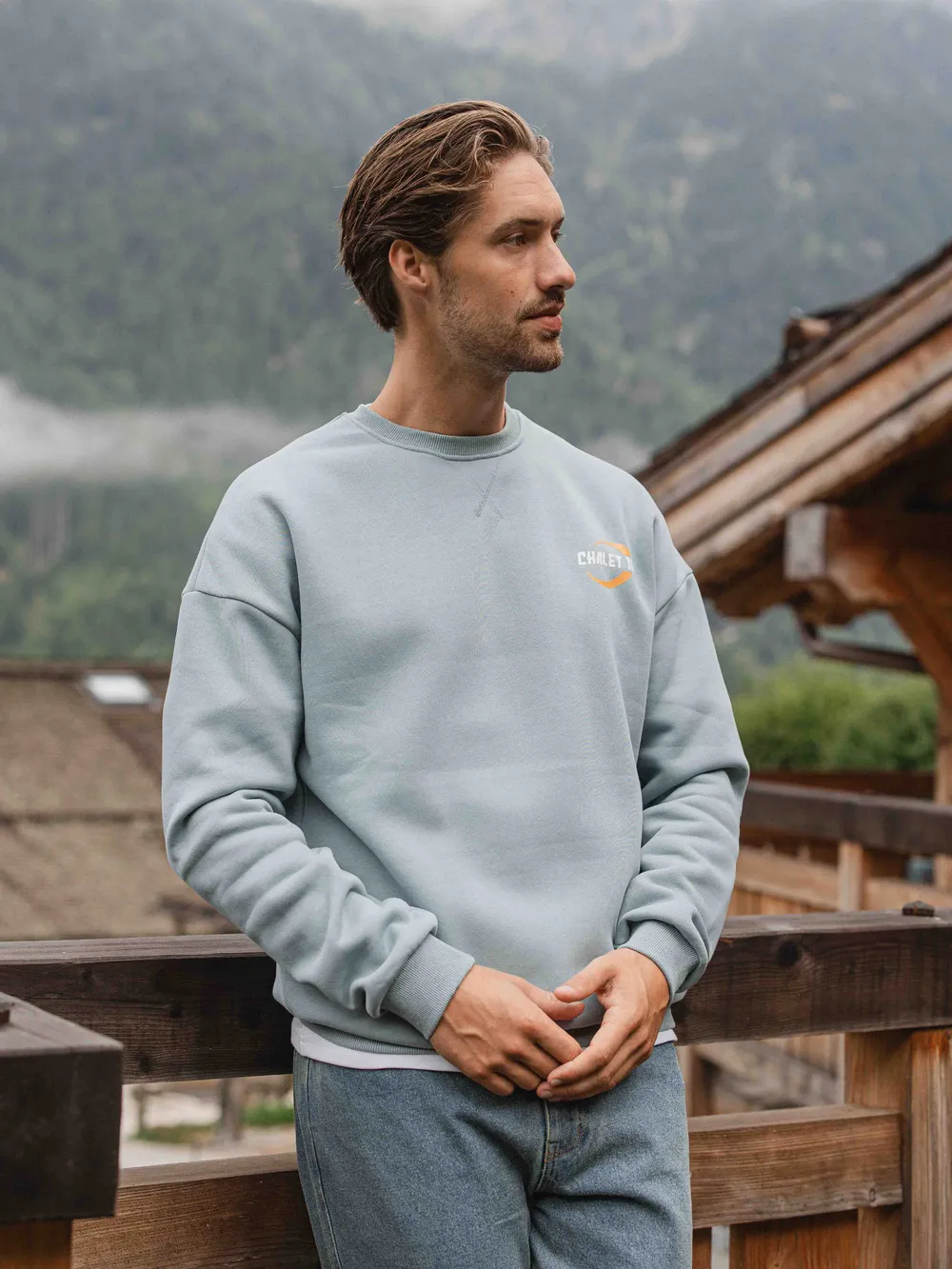 Light Blue Chalet 16 Oversized Sweater 1608 WEAR