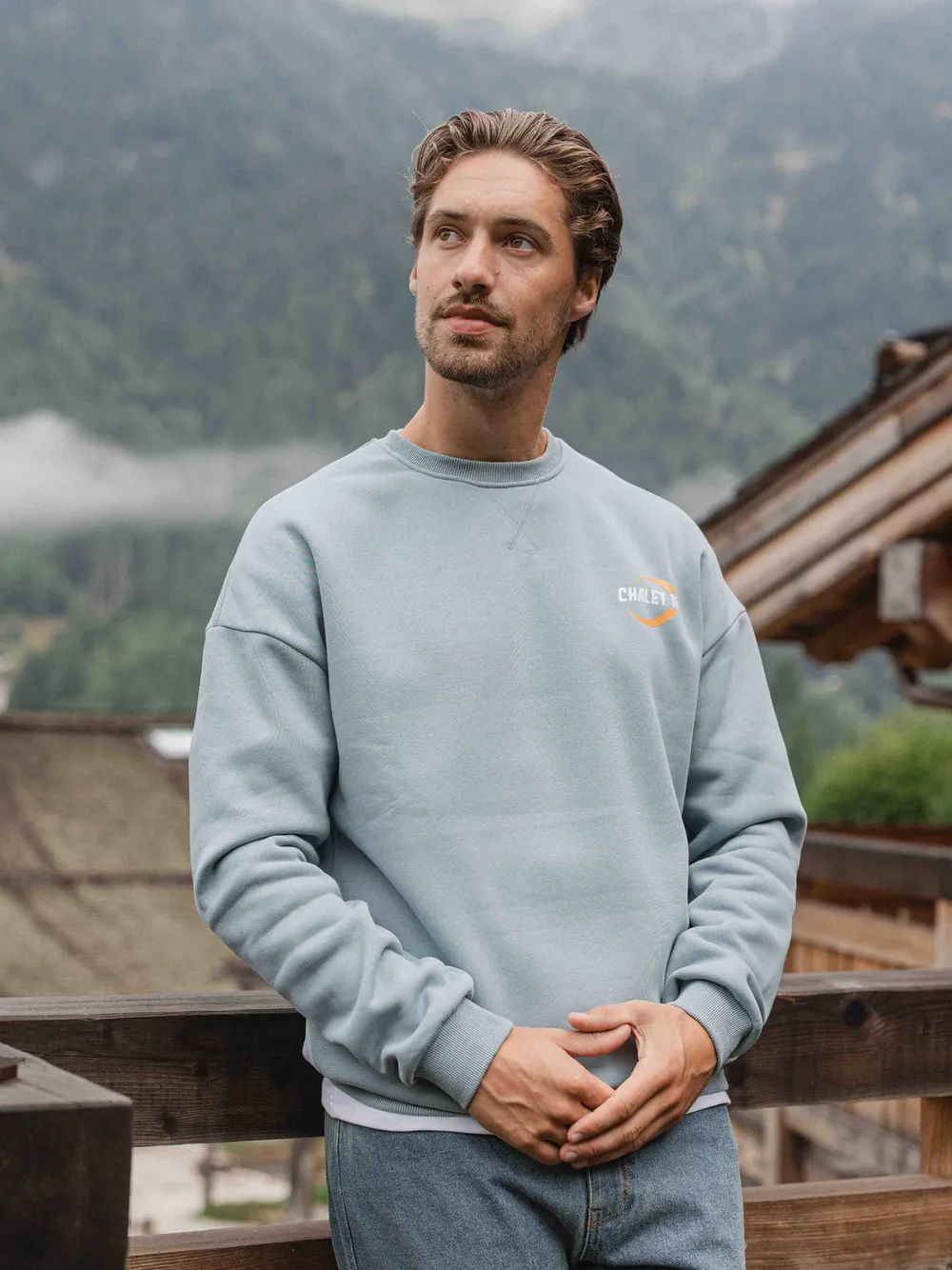 Light Blue Chalet 16 Oversized Sweater 1608 WEAR