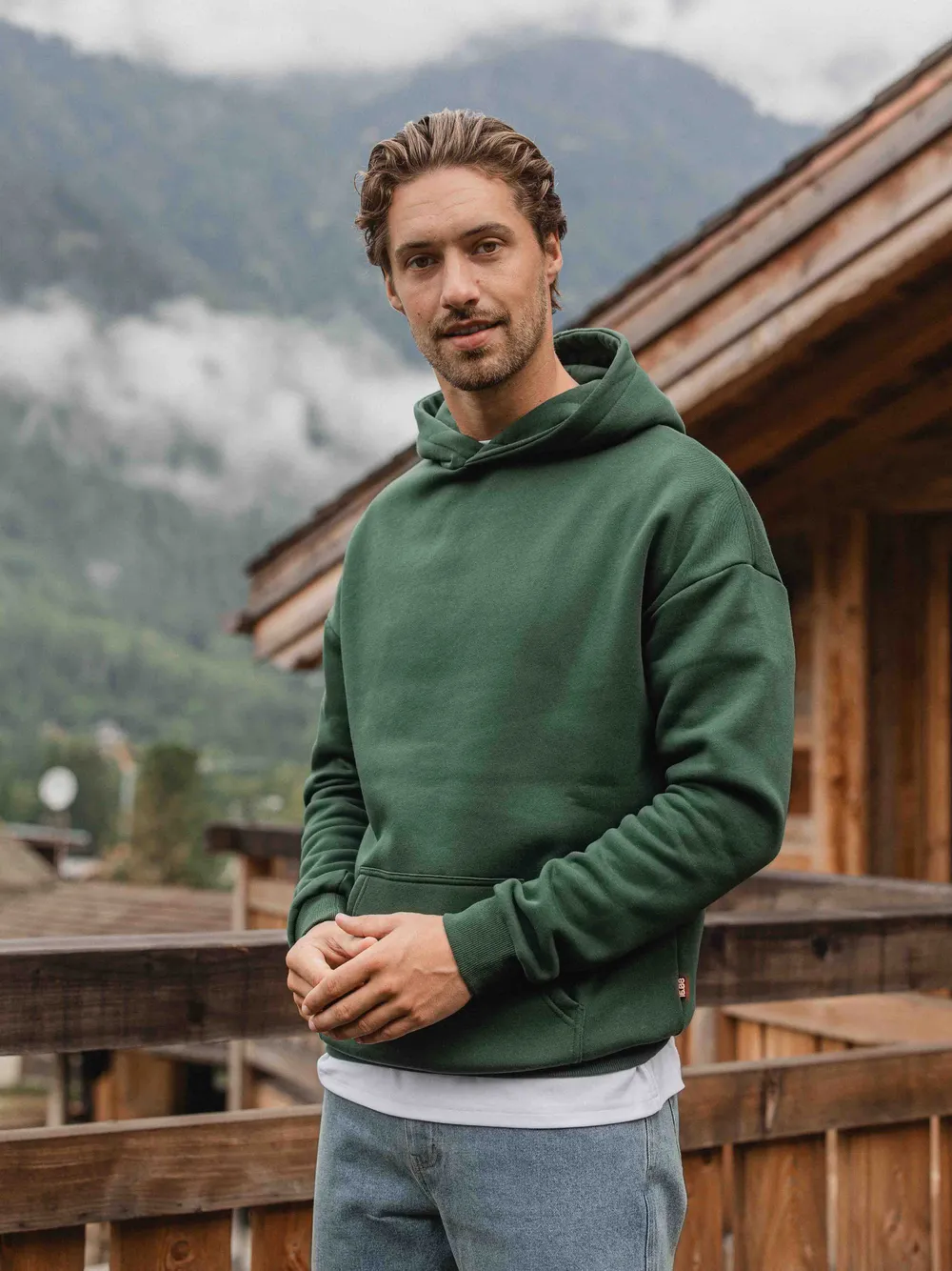 Green Basic Oversized Hoodie 1608 WEAR