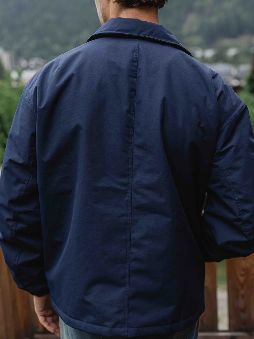 Navy Padded Coach Zip Jacket 1608 WEAR